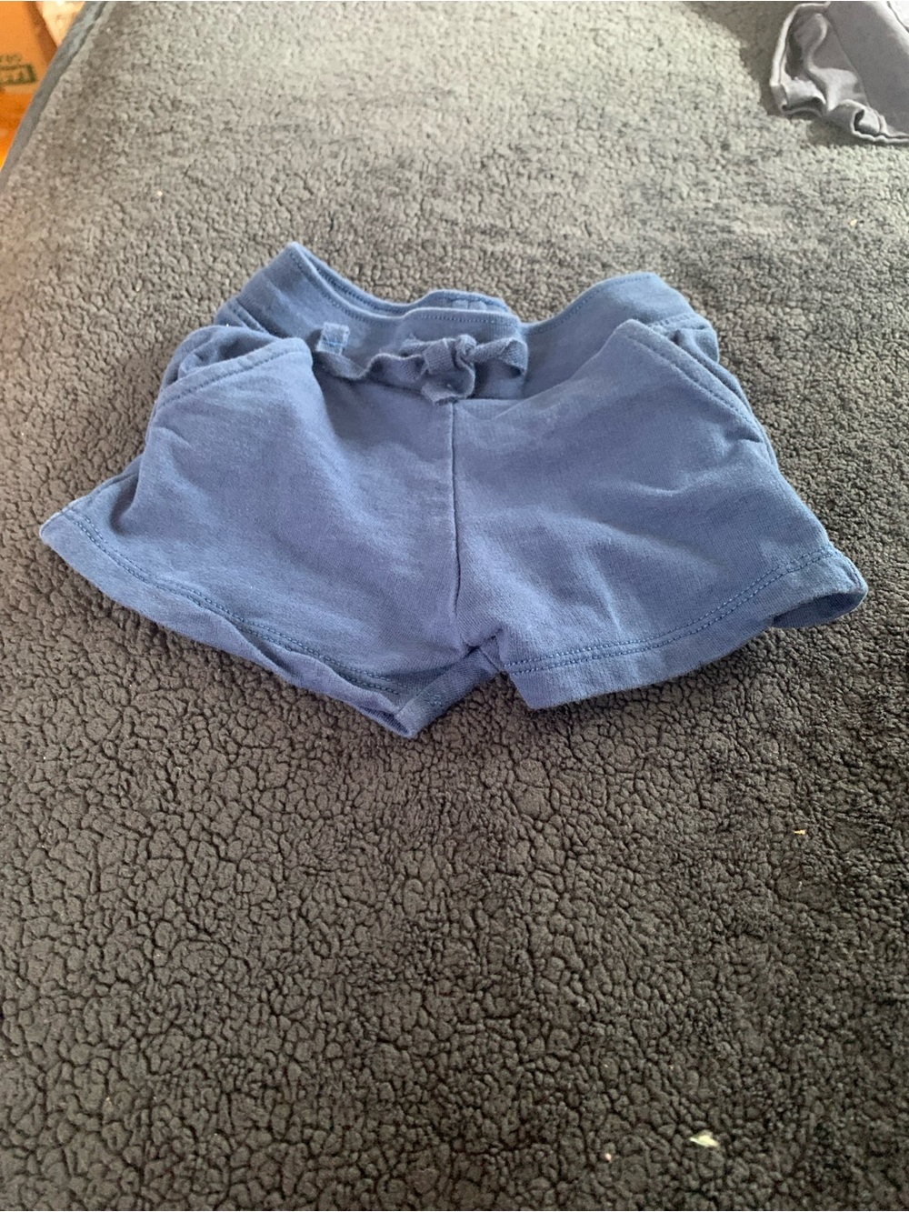Kids Blue Cotton Pull-On Shorts